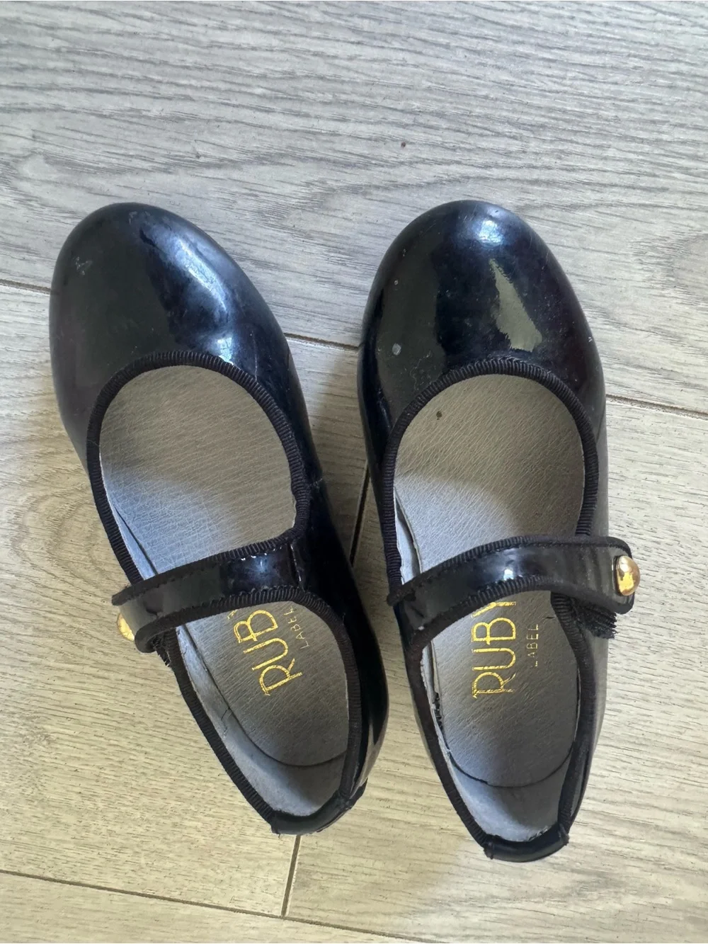 Kids Black Patent Mary Jane Shoes
